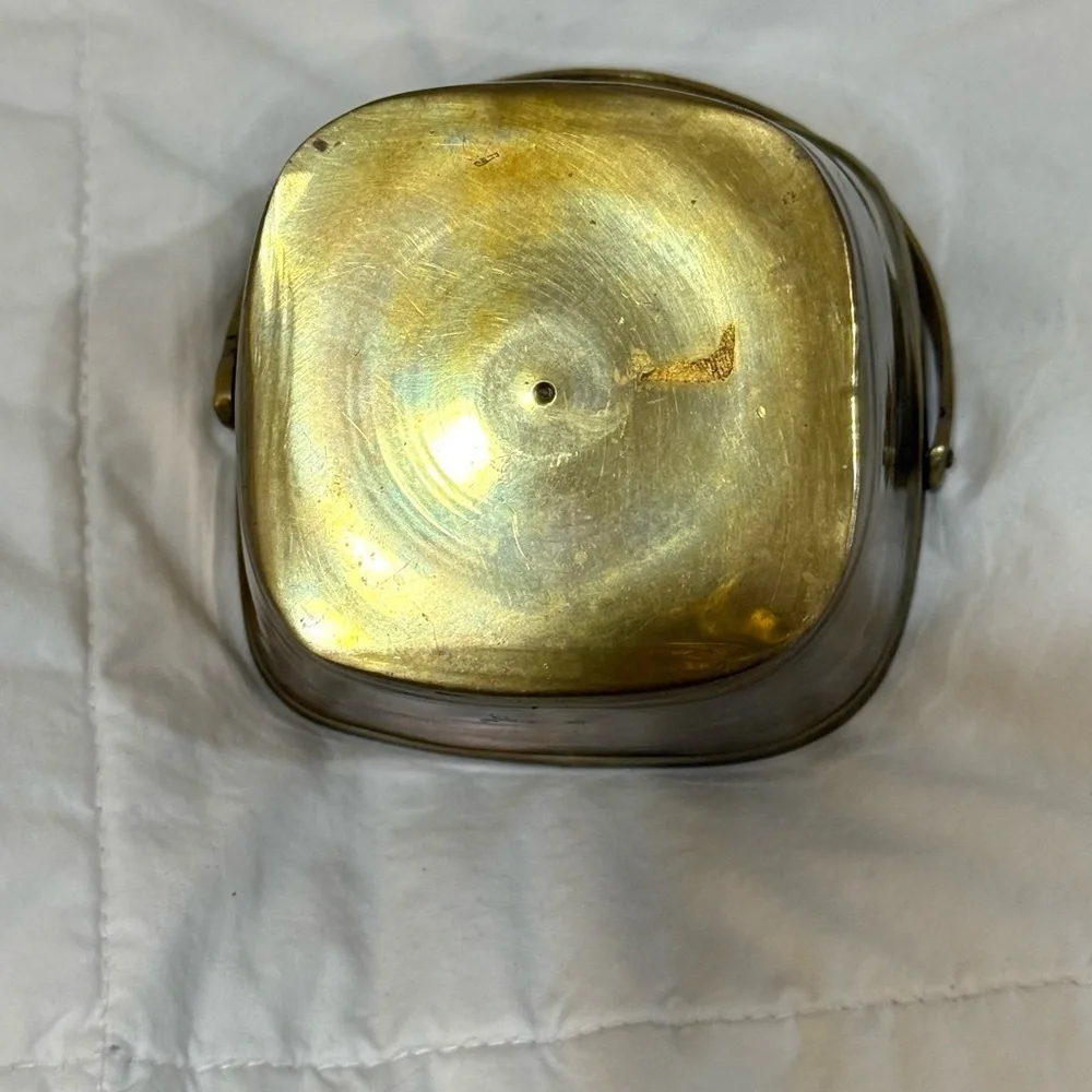 Elegant Vintage Small Brass Bucket